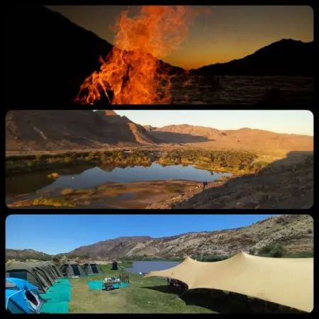 The 5 Day Glamping, Guided Desert Tour on the Orange River below Augrabies Falls.
On t