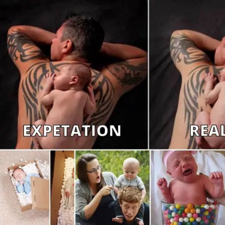 Parents love their newborn babies so much that some even pay to have photoshoots done, bu
