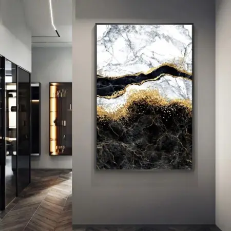 GAMMAMADE.COM
Black, White, and Gold Marble Abstract Art
Shop Now
 