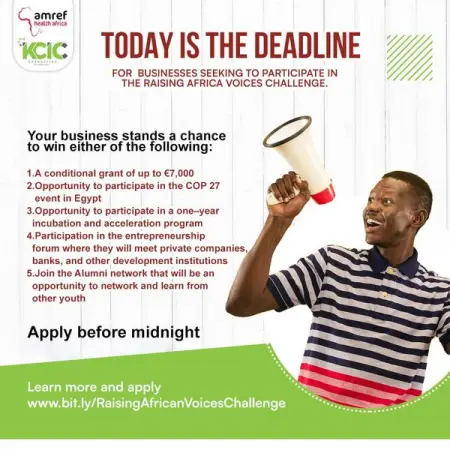 Have you applied for this opportunity? Today is the deadline. Visit httpswww.kc