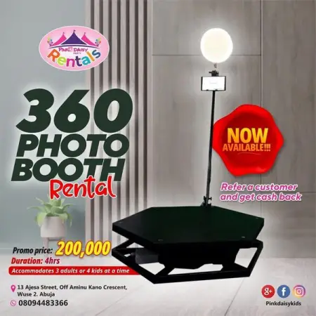 Its a great weekend to rent our 360 Photo Booth

Booth can accommodate 3 adults or 4 k