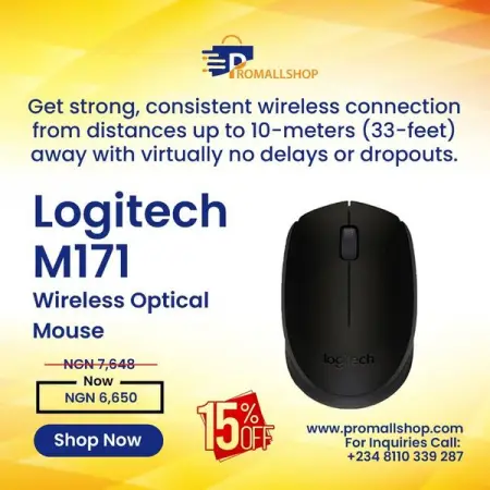 API.WHATSAPP.COM
Logitech Logitech Wireless Mouse - M171
Send WhatsApp Message
 