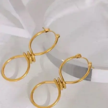 How unique and cute are these ?. No Fade 18 carat gold plated,earrings avail