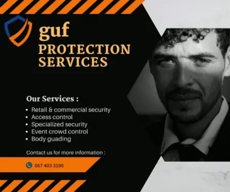 Guf protection servicePTYLTD is a black owned empower level 1 BEE certified protection