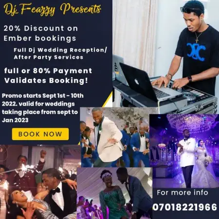 20 couples will book OUR ANNUAL 20 EMBER PROMO. Which starts 1st - 10th September 202