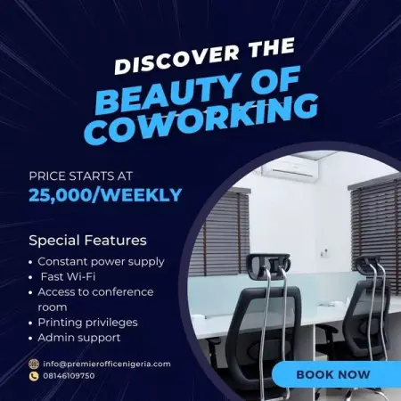 The best way to love your work is to co- work.

Are you in need of an office space for a s