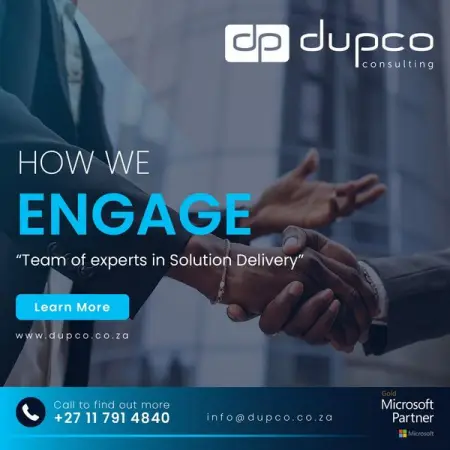 Dupco Consulting consists of a team of experts in Solution Delivery that applies a s