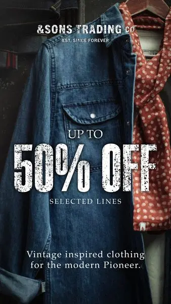 Get up to 50 Off! Dont miss out the SONS Archive sale, we are putting them away 
