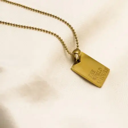 Part of our stunning summer range, were bringing you the Self-care engraved pendant. I