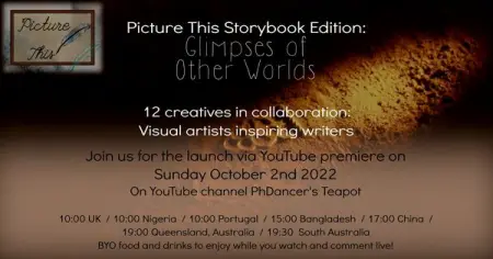 Join us as a collaboration between 12 creatives, 8 visual artists and 4 writers, is sho