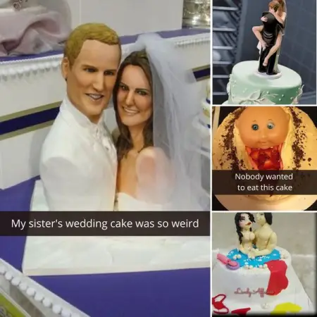 We have brought below 45 wedding cakes as a warning of what happens when p