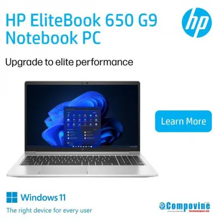 The gorgeous, ultraslim HP EliteBook 650 G9 delivers 360 versatility and