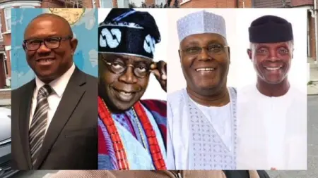listen to Why Peter Obi, Atiku, Osibanjo,  Tinubu are contesting for Presi