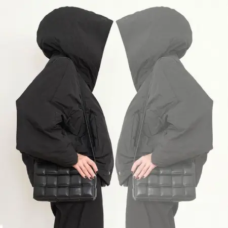 autumn winterfashion allblackeverything londonstyle quilting streetstyle downjacket 