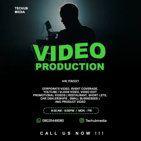 Creative video production in Lagos Nigeria. End-to-end service from idea to the final video