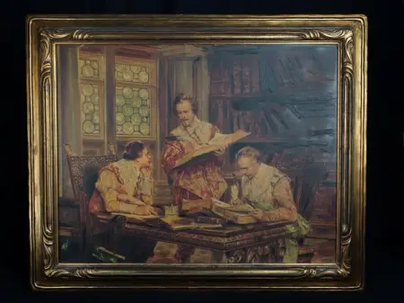 Oil Painting on Canvas By Alex de Andreis httpswww.liveauctioneers.com...luxur-fine-a