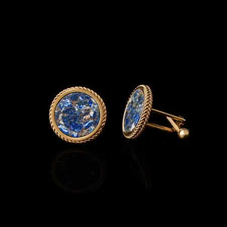 Cufflinks -- Mens Elegance Icon
Heres our Lapis Lazuli Copper Turquoise Cufflinks,