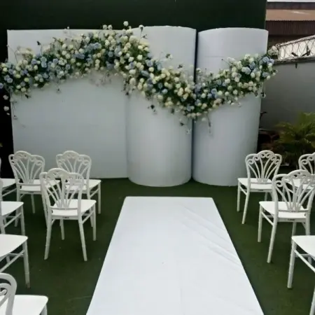 These chairs make your Vow ceremony as bright as you want it.

Guess what, they