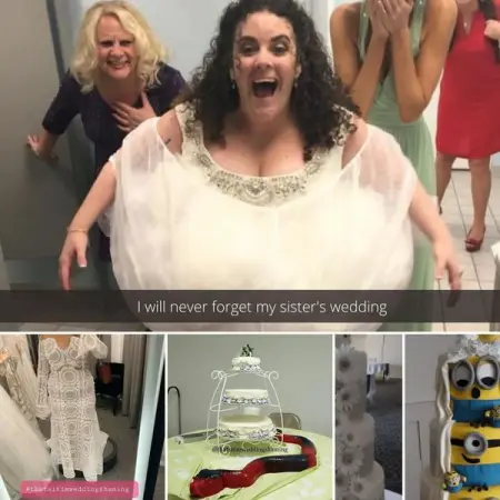 The Facebook page Thats it Im Wedding Shaming is dedicated to sharing disasters