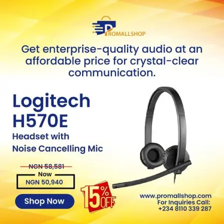 API.WHATSAPP.COM
Shop Logitech Wired Enterprise Headset - H570e
Send WhatsApp Mess