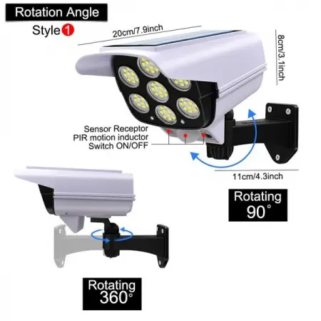 BUY ONE GET ONE FREE!!
2 in 1 Solar Light  Security Dummy Camera  Keep your home property s
