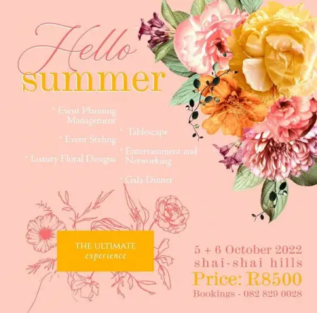 Hello Summer

Come welcome summer with us at the Ultimate Experience Masterclass with a 