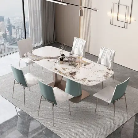 API.WHATSAPP.COM
Designer Dining Table
Italian Designed Dining Table in Stainless Steel Tita