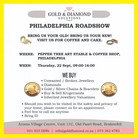 Gold  Diamond Solutions is visiting Philadelphia!
WED, 21 SEP 2022
Phil