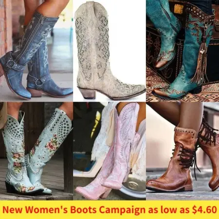 New autumn and winter 100 fashion boots hot sale! Dont miss it! As low as 4.6
Up to 30 off a