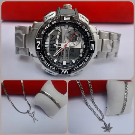 3 days offer only! Multifunctional watch  2neck chains  2handchains  2pendant for 16,8