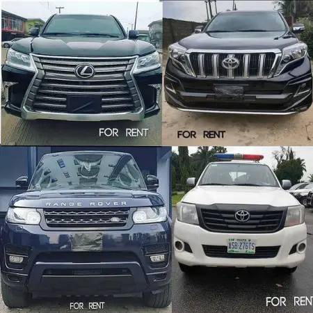 . LUXURY SUVSCARSBUSES  FOR HIRE.
.----------------. CallWhatsApp 07011111181.
.