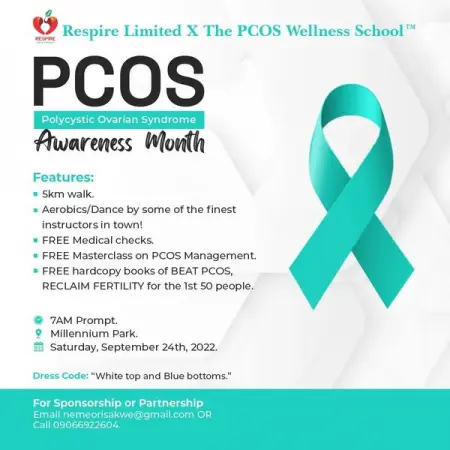 ONE WEEK TO GO!

Are you coming for Nigerias 1st ever PCOS WALK?

Men, W