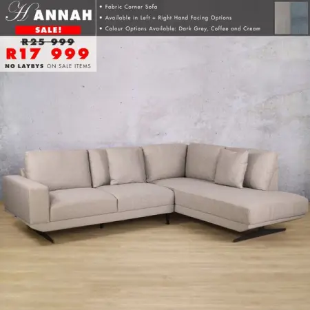 WWW.LEATHERGALLERY.CO.ZA
HANNAH FABRIC CORNER SOFA
Shop Now
 