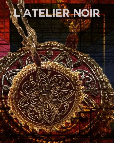 The MOGRA collection necklace with beaded handwork and embroidery creates