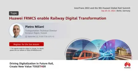 Join us to see how the Future Railway Mobile Communication System FRMCS drives