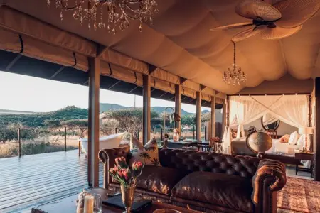 The Gmundner suites reveal a vision of old-world safari splendour cocooned beneath a s