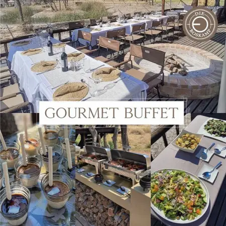 Why not book your next event at Die Boskamp? 
We offer gourmet buffets fo