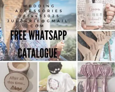 Wedding Accessories

FREE CATALOGUE ON REQUEST

Are you planning your special day??
Are y