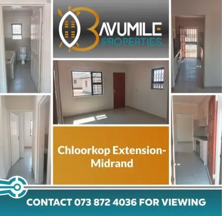 Rental available immediately in a new development in Chloorkop along Allandale Road i