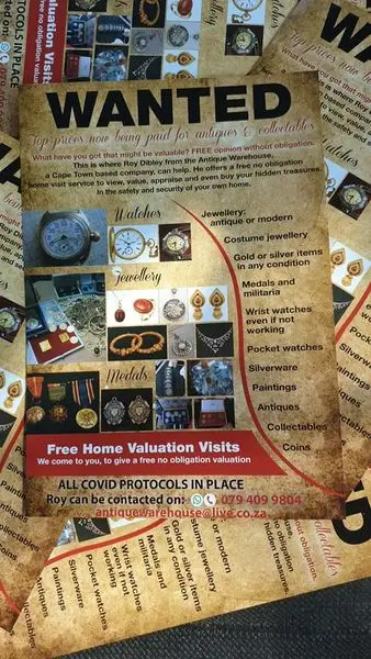 Hi everyone lm back in the Capetown area. I ready to visit you to value and buy your hidden 