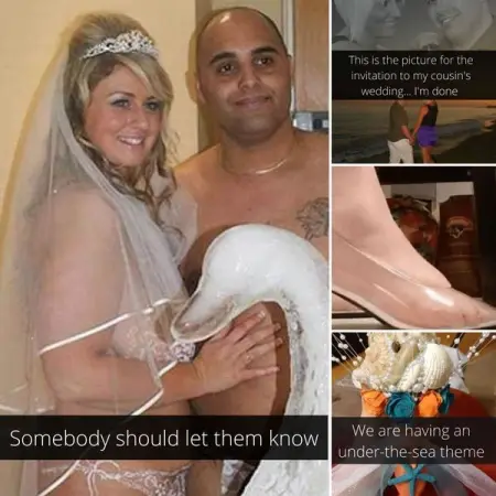 From the guests wearing something embarrassing to tacky dcor, people sha