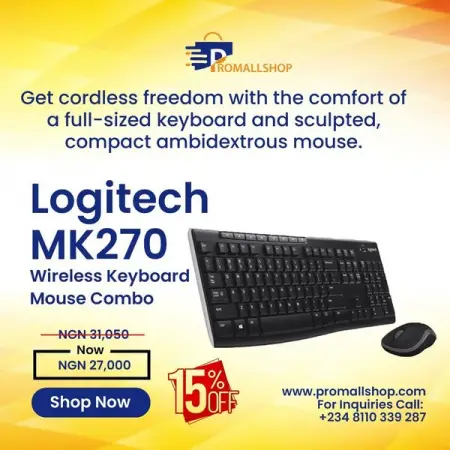 API.WHATSAPP.COM
Shop Logitech Wireless Combo Keyboard -Mk270
Send WhatsApp