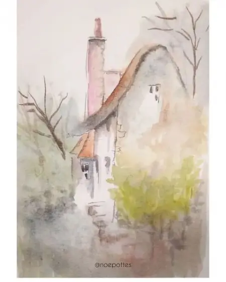  Me gusta una pintura que me hace querer pasear en ella

 I like a painting that m