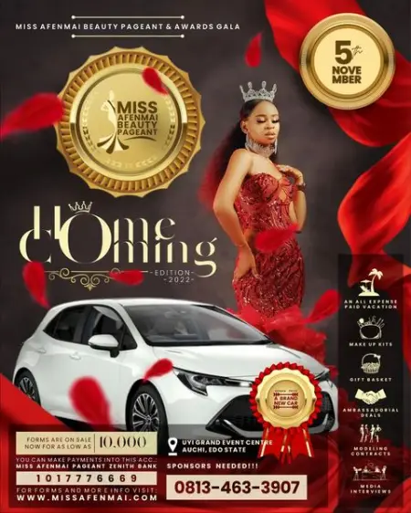 Sale of forms closes on the 20th of September. Audition is 25th of September.
INSTAGRAM.COM