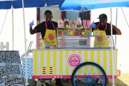 A delicious reason to celebrate! Our crumbs events cart is available for