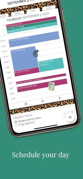 Schedule your day
Learn More
 