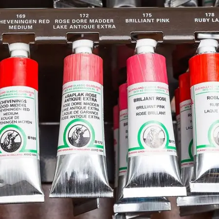 A mouth full, and a tube full! Rose Dore Madder lake Antique Extra B172 is a light ros