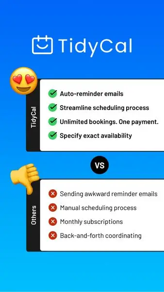 TidyCal is a must-have for project managers, marketing agencies, and sales teams who want 