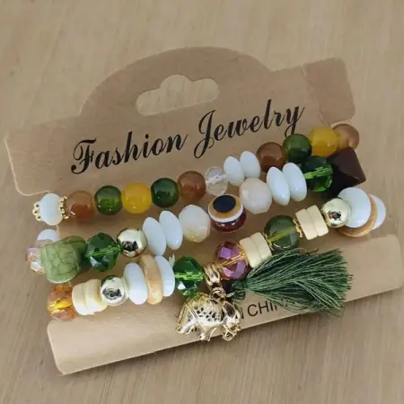 We deal in the sale of jewellery such as earrings, necklaces, costumes, wrist watches, ba