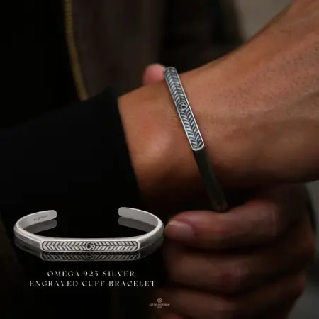 AZURO-REPUBLIC.COM
OMEGA 925 SILVER ENGRAVED CUFF BRACELET
Azuro Cuff Collection
Shop 